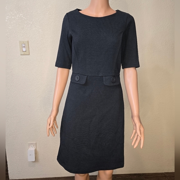 Boden Womens Short Sleeve Dress Swan Cotton Old Navy Size 6R - Picture 1 of 16